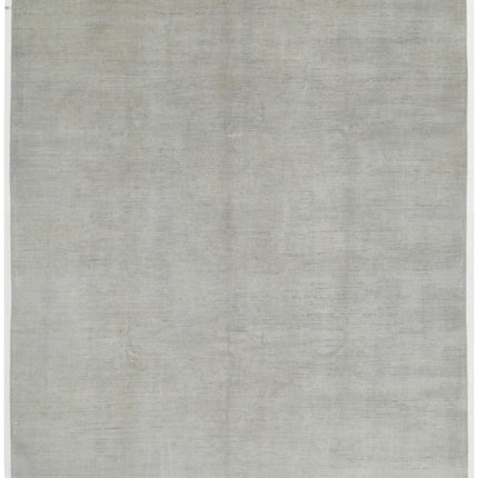 Overdye 8' 0" X 9' 5" Hand Knotted Wool Rug 8' 0" X 9' 5" (244 X 287) / Silver / Wool