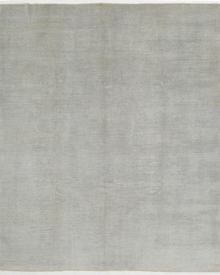 Overdye 8' 0" X 9' 5" Hand Knotted Wool Rug 8' 0" X 9' 5" (244 X 287) / Silver / Wool