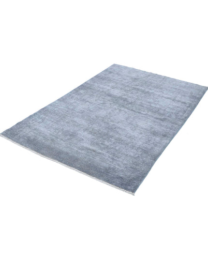 Overdye 3' 10" X 6' 0" Hand Knotted Wool Rug 3' 10" X 6' 0" (117 X 183) / Grey / Wool