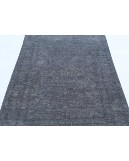 Overdye 3' 10" X 6' 0" Hand Knotted Wool Rug 3' 10" X 6' 0" (117 X 183) / Grey / Wool