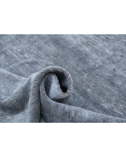 Overdye 3' 10" X 6' 0" Hand Knotted Wool Rug 3' 10" X 6' 0" (117 X 183) / Grey / Wool