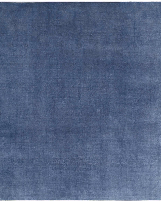 Overdye 8' 1" X 9' 5" Hand Knotted Wool Rug 8' 1" X 9' 5" (246 X 287) / Grey / Wool