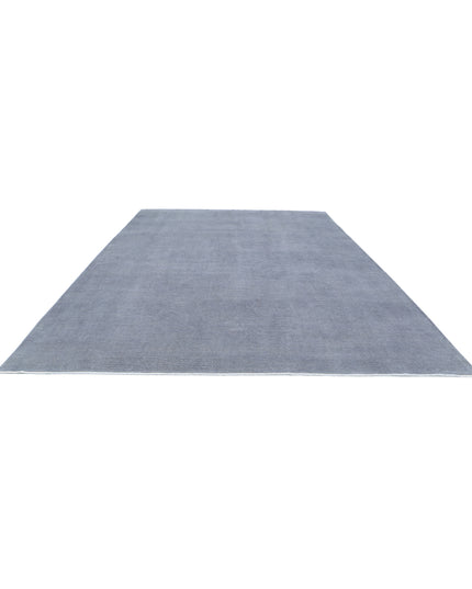 Overdye 10' 6" X 14' 7" Hand Knotted Wool Rug 10' 6" X 14' 7" (320 X 444) / Grey / Wool