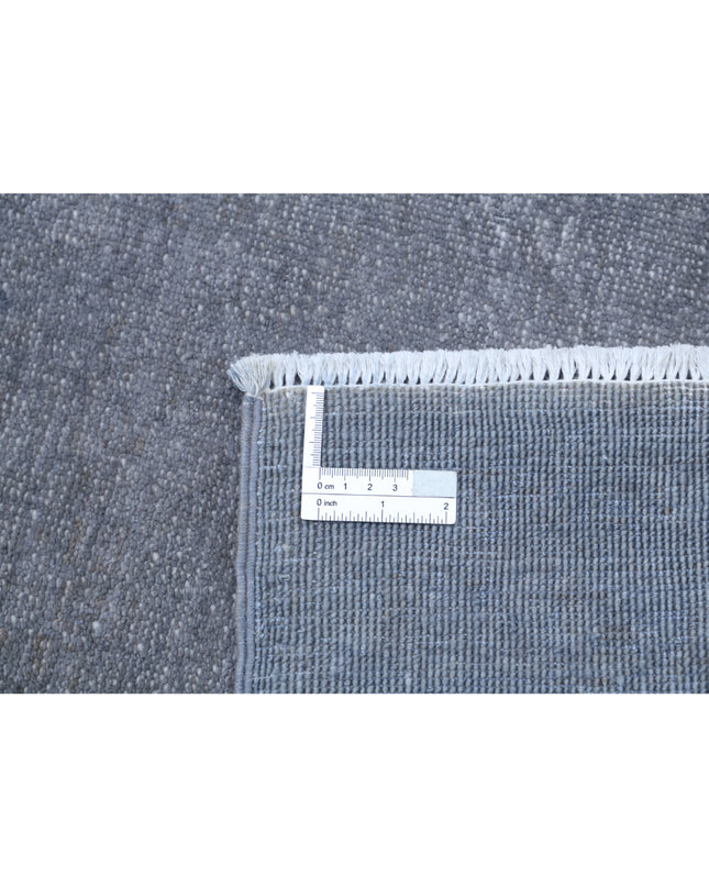 Overdye 10' 6" X 14' 7" Hand Knotted Wool Rug 10' 6" X 14' 7" (320 X 444) / Grey / Wool