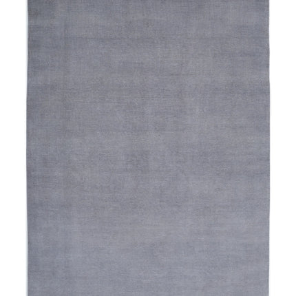 Overdye 10' 6" X 14' 7" Hand Knotted Wool Rug 10' 6" X 14' 7" (320 X 444) / Grey / Wool