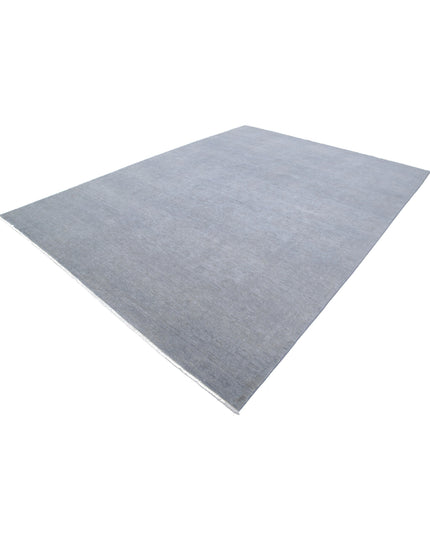 Overdye 8' 9" X 12' 0" Hand Knotted Wool Rug 8' 9" X 12' 0" (267 X 366) / Grey / Wool