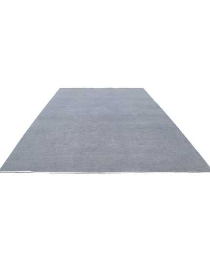 Overdye 8' 9" X 12' 0" Hand Knotted Wool Rug 8' 9" X 12' 0" (267 X 366) / Grey / Wool
