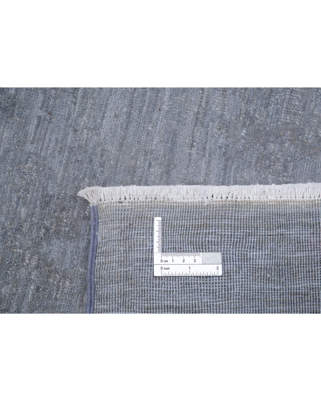 Overdye 8' 9" X 12' 0" Hand Knotted Wool Rug 8' 9" X 12' 0" (267 X 366) / Grey / Wool