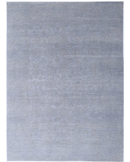 Overdye 8' 9" X 12' 0" Hand Knotted Wool Rug 8' 9" X 12' 0" (267 X 366) / Grey / Wool