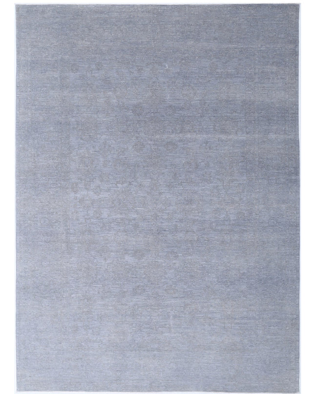 Overdye 8' 9" X 12' 0" Hand Knotted Wool Rug 8' 9" X 12' 0" (267 X 366) / Grey / Wool