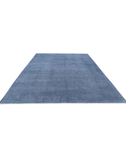Overdye 8' 11" X 11' 9" Hand Knotted Wool Rug 8' 11" X 11' 9" (272 X 358) / Grey / Wool