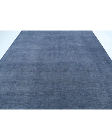Overdye 8' 11" X 11' 9" Hand Knotted Wool Rug 8' 11" X 11' 9" (272 X 358) / Grey / Wool