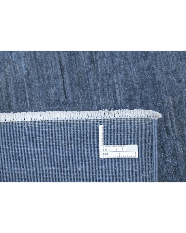 Overdye 8' 11" X 11' 9" Hand Knotted Wool Rug 8' 11" X 11' 9" (272 X 358) / Grey / Wool