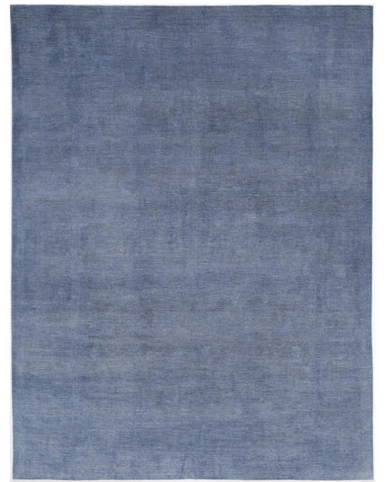 Overdye 8' 11" X 11' 9" Hand Knotted Wool Rug 8' 11" X 11' 9" (272 X 358) / Grey / Wool