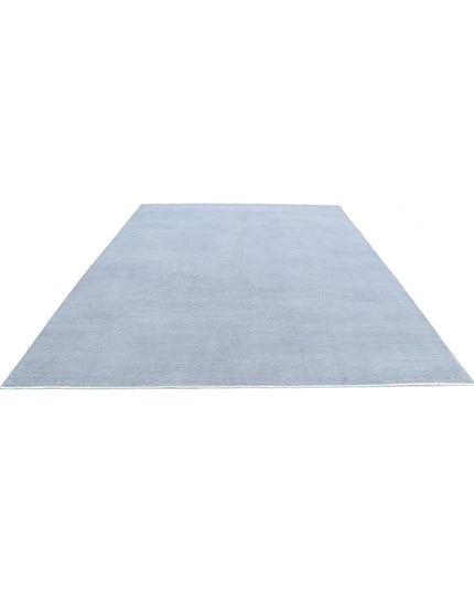 Overdye 8' 11" X 11' 6" Hand Knotted Wool Rug 8' 11" X 11' 6" (272 X 351) / Grey / Wool