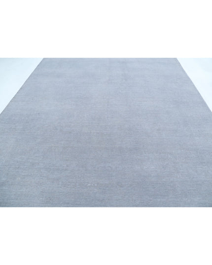Overdye 8' 11" X 11' 6" Hand Knotted Wool Rug 8' 11" X 11' 6" (272 X 351) / Grey / Wool