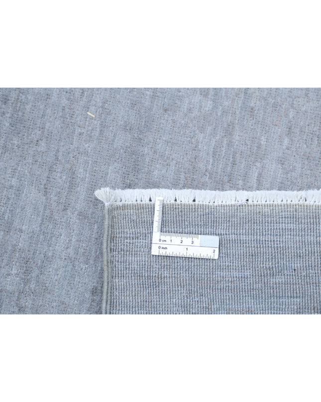 Overdye 8' 11" X 11' 6" Hand Knotted Wool Rug 8' 11" X 11' 6" (272 X 351) / Grey / Wool