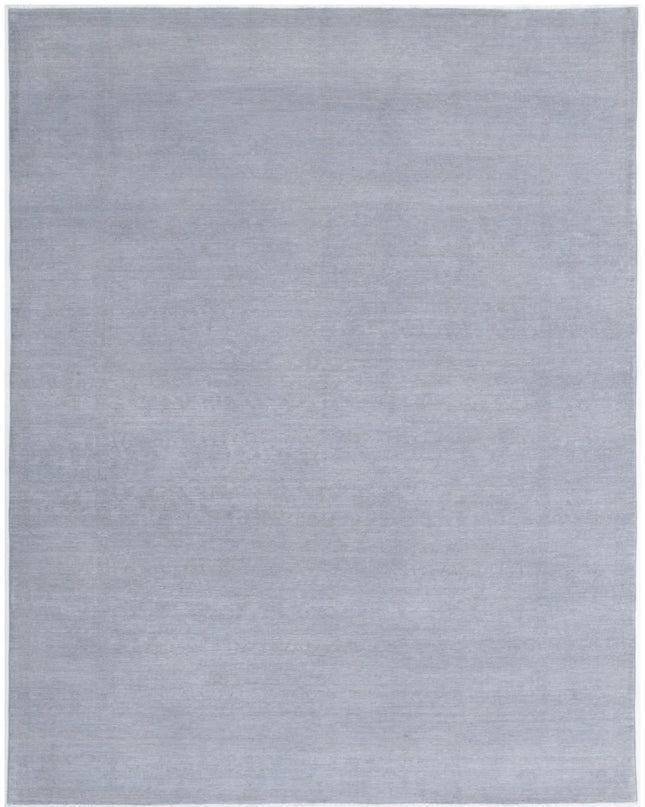 Overdye 8' 11" X 11' 6" Hand Knotted Wool Rug 8' 11" X 11' 6" (272 X 351) / Grey / Wool