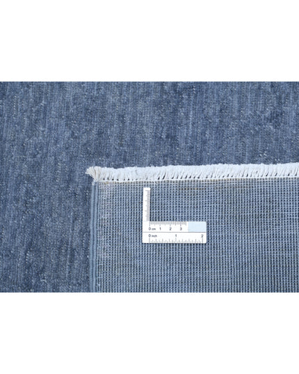 Overdye 8' 6" X 11' 8" Hand Knotted Wool Rug 8' 6" X 11' 8" (259 X 356) / Grey / Wool