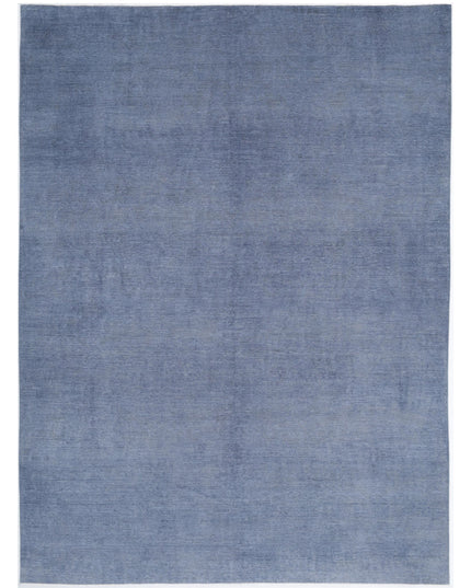 Overdye 8' 6" X 11' 8" Hand Knotted Wool Rug 8' 6" X 11' 8" (259 X 356) / Grey / Wool