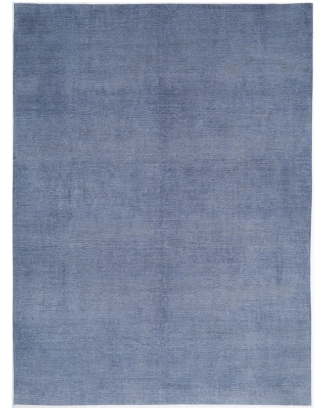 Overdye 8' 6" X 11' 8" Hand Knotted Wool Rug 8' 6" X 11' 8" (259 X 356) / Grey / Wool