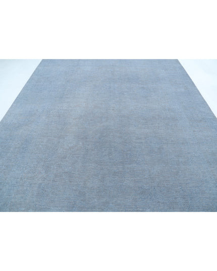 Overdye 8' 9" X 11' 3" Hand Knotted Wool Rug 8' 9" X 11' 3" (267 X 343) / Grey / Wool