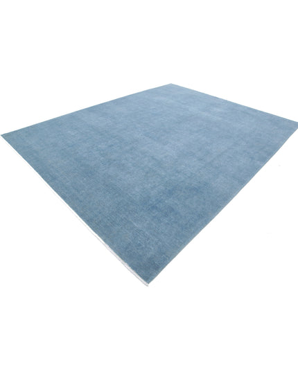 Overdye 8' 10" X 11' 8" Hand Knotted Wool Rug 8' 10" X 11' 8" (269 X 356) / Blue / Wool