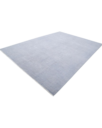 Overdye 8' 8" X 12' 0" Hand Knotted Wool Rug 8' 8" X 12' 0" (264 X 366) / Grey / Wool