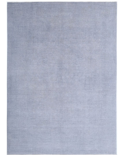 Overdye 8' 8" X 12' 0" Hand Knotted Wool Rug 8' 8" X 12' 0" (264 X 366) / Grey / Wool