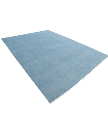 Overdye 8' 9" X 11' 9" Hand Knotted Wool Rug 8' 9" X 11' 9" (267 X 358) / Blue / Wool