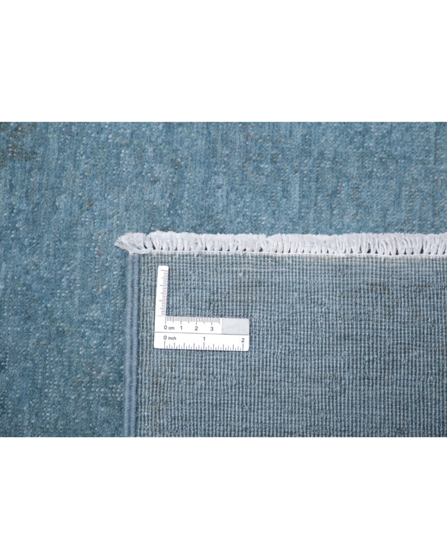 Overdye 8' 9" X 11' 9" Hand Knotted Wool Rug 8' 9" X 11' 9" (267 X 358) / Blue / Wool