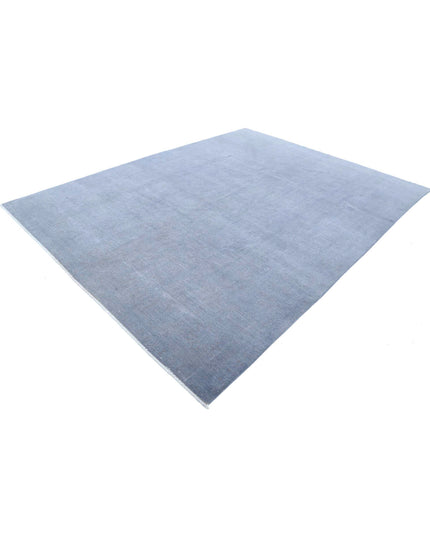 Overdye 7' 11" X 10' 3" Hand Knotted Wool Rug 7' 11" X 10' 3" (241 X 312) / Grey / Wool