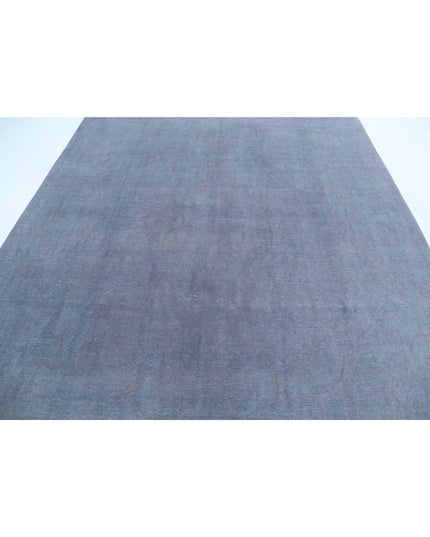 Overdye 7' 11" X 10' 3" Hand Knotted Wool Rug 7' 11" X 10' 3" (241 X 312) / Grey / Wool
