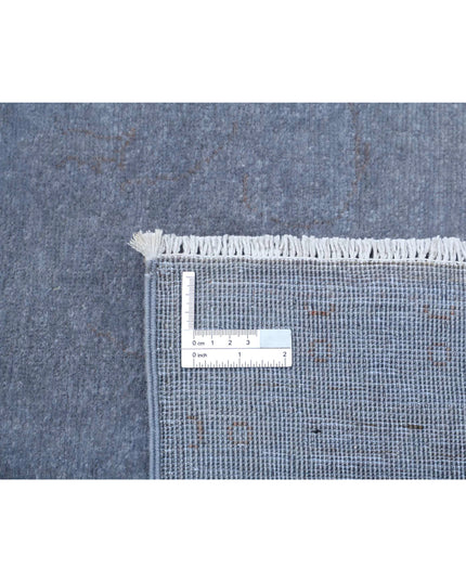 Overdye 7' 11" X 10' 3" Hand Knotted Wool Rug 7' 11" X 10' 3" (241 X 312) / Grey / Wool