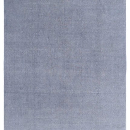Overdye 7' 11" X 10' 3" Hand Knotted Wool Rug 7' 11" X 10' 3" (241 X 312) / Grey / Wool