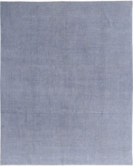 Overdye 7' 11" X 10' 3" Hand Knotted Wool Rug 7' 11" X 10' 3" (241 X 312) / Grey / Wool