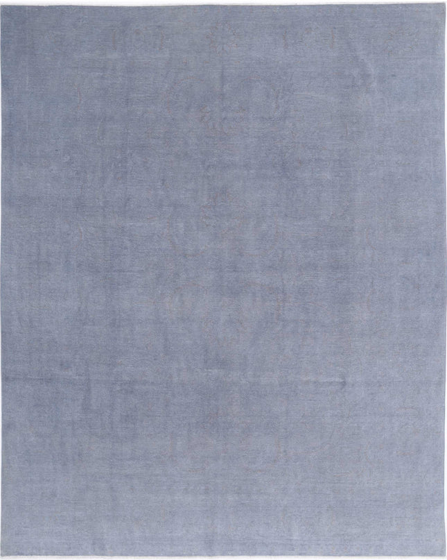 Overdye 7' 11" X 10' 3" Hand Knotted Wool Rug 7' 11" X 10' 3" (241 X 312) / Grey / Wool