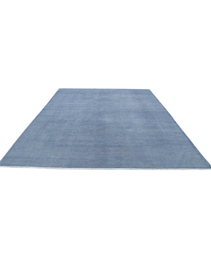 Overdye 8' 11" X 11' 8" Hand Knotted Wool Rug 8' 11" X 11' 8" (272 X 356) / Grey / Wool