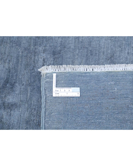 Overdye 8' 11" X 11' 8" Hand Knotted Wool Rug 8' 11" X 11' 8" (272 X 356) / Grey / Wool