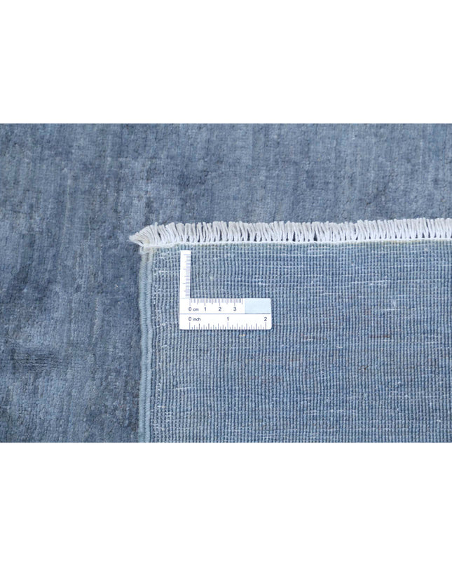 Overdye 8' 11" X 11' 8" Hand Knotted Wool Rug 8' 11" X 11' 8" (272 X 356) / Grey / Wool