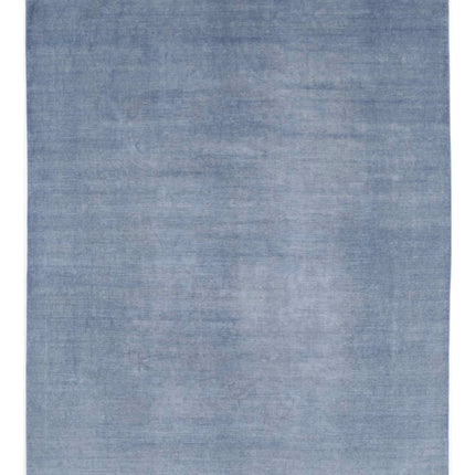 Overdye 8' 11" X 11' 8" Hand Knotted Wool Rug 8' 11" X 11' 8" (272 X 356) / Grey / Wool