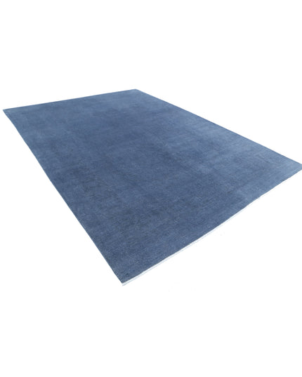 Overdye 8' 6" X 11' 4" Hand Knotted Wool Rug 8' 6" X 11' 4" (259 X 345) / Blue / Wool