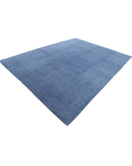 Overdye 8' 6" X 11' 4" Hand Knotted Wool Rug 8' 6" X 11' 4" (259 X 345) / Blue / Wool