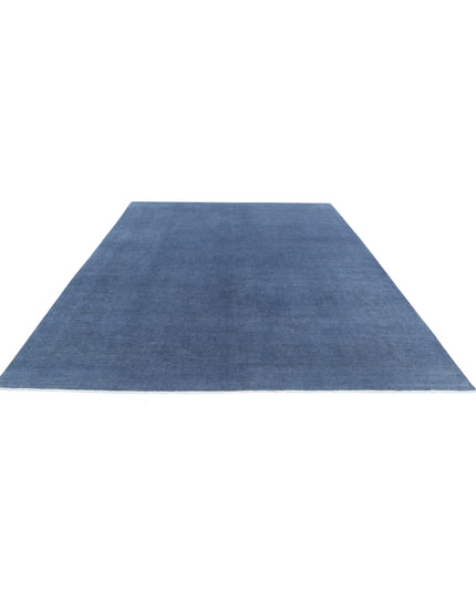 Overdye 8' 6" X 11' 4" Hand Knotted Wool Rug 8' 6" X 11' 4" (259 X 345) / Blue / Wool