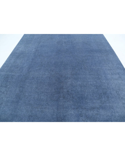 Overdye 8' 6" X 11' 4" Hand Knotted Wool Rug 8' 6" X 11' 4" (259 X 345) / Blue / Wool