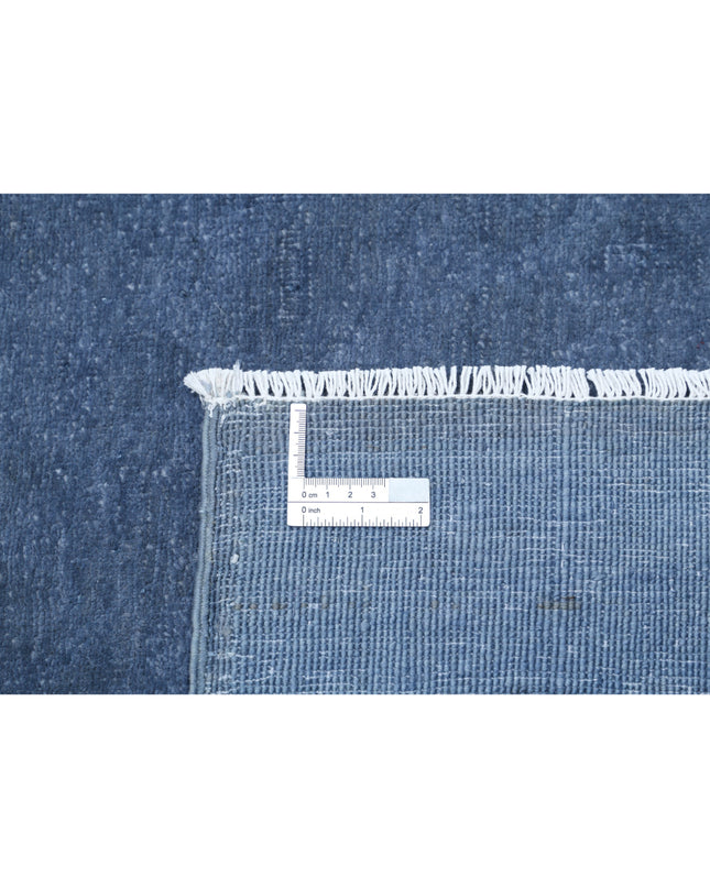 Overdye 8' 6" X 11' 4" Hand Knotted Wool Rug 8' 6" X 11' 4" (259 X 345) / Blue / Wool