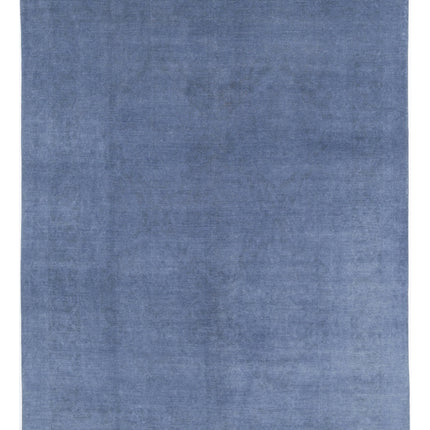 Overdye 8' 6" X 11' 4" Hand Knotted Wool Rug 8' 6" X 11' 4" (259 X 345) / Blue / Wool