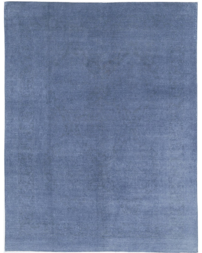 Overdye 8' 6" X 11' 4" Hand Knotted Wool Rug 8' 6" X 11' 4" (259 X 345) / Blue / Wool