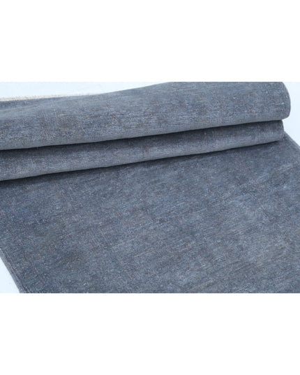 Overdye 2' 8" X 8' 3" Hand Knotted Wool Rug 2' 8" X 8' 3" (81 X 251) / Grey / Wool
