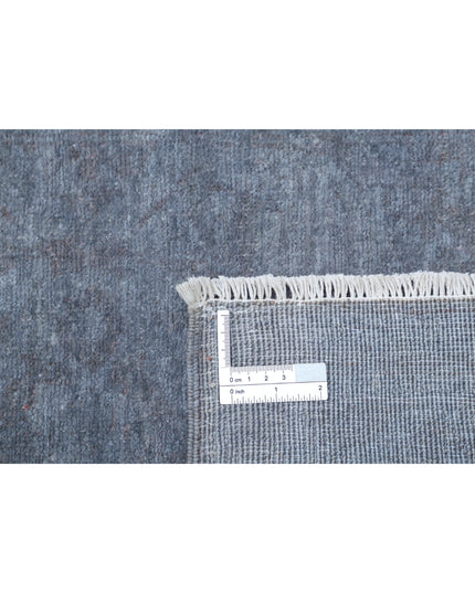 Overdye 2' 8" X 8' 3" Hand Knotted Wool Rug 2' 8" X 8' 3" (81 X 251) / Grey / Wool